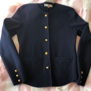 Loft navy sweater blazer M